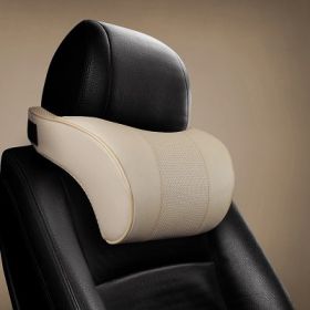 Car Memory Foam Headrest And Neck Cushion (Option: Beige neck pillow)