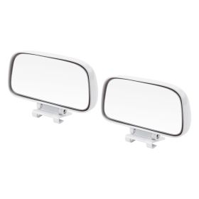 Large Field Of View Wide Angle Blind Spot Mirror Reflector (Option: White-2PCS)