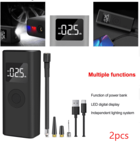 2500mAh Wireless Electric AirPump Portable (Option: Black-2PCS)